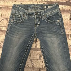 Miss Me signature skinny jeans, size 24